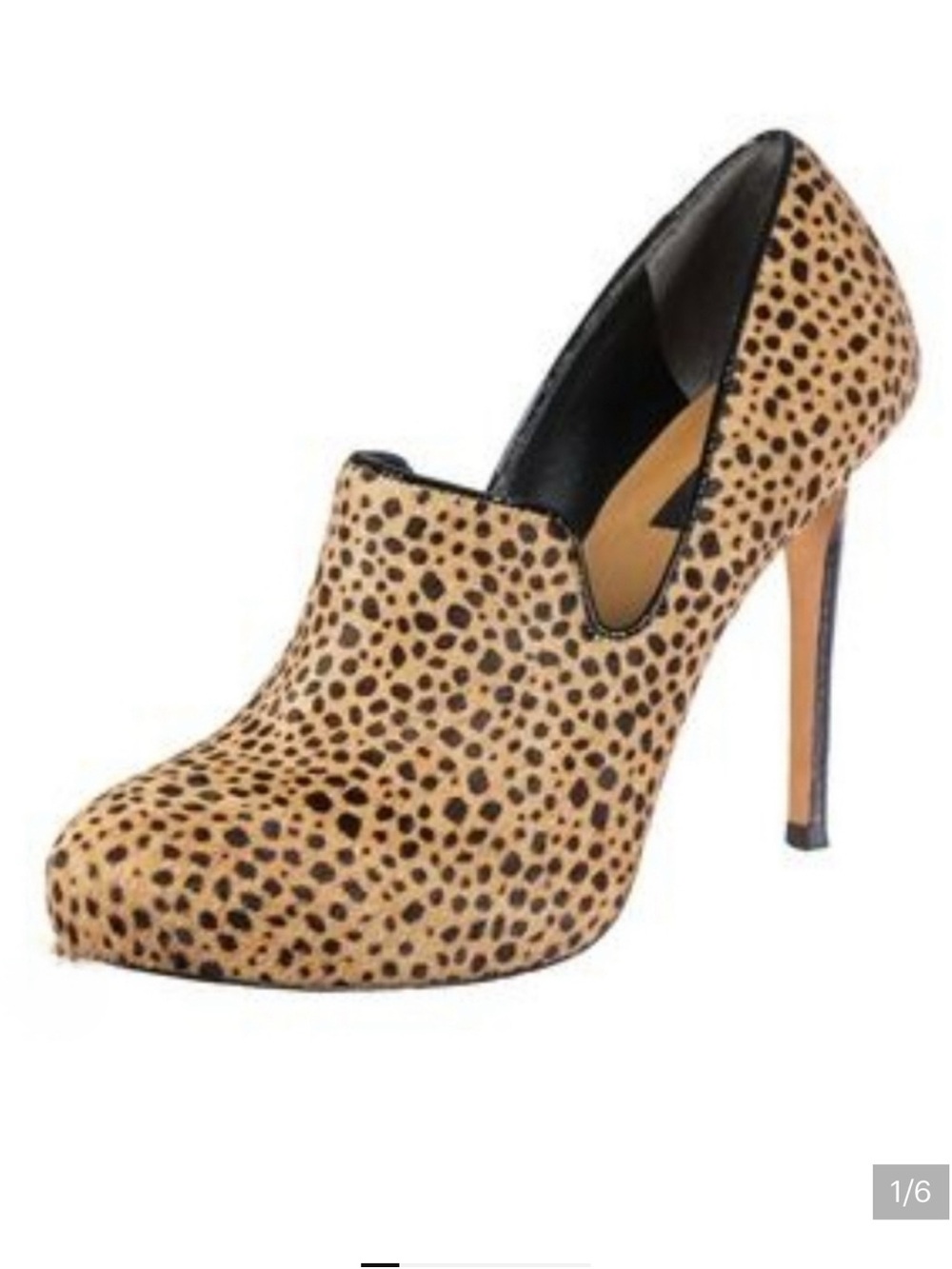 Ann Taylor Leopard Spot High Heel in Tan and Black